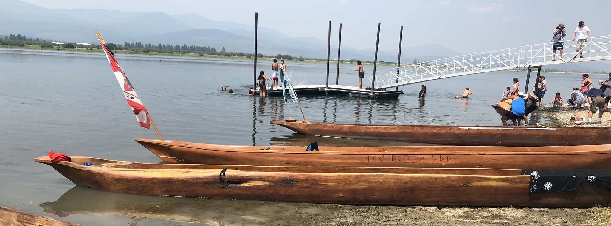 Dugout canoes